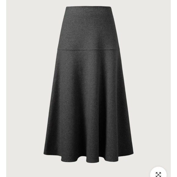 OGL Cashmere-like Flared Maxi Skirt - Picture 1 of 9